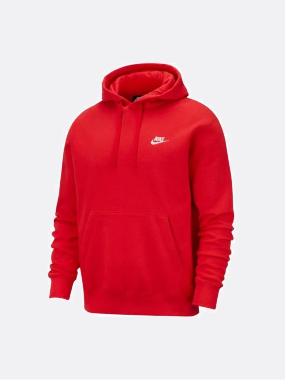 Nike Red Pullover Hoodie with White Swoosh